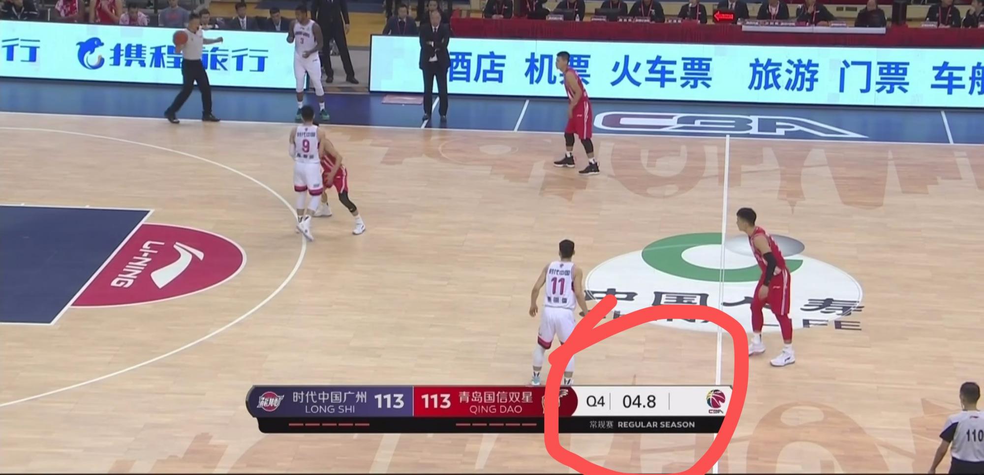 CBA再陷争议: 广州三分绝杀青岛比赛最后时刻, 计时器9秒内出错两次(3)