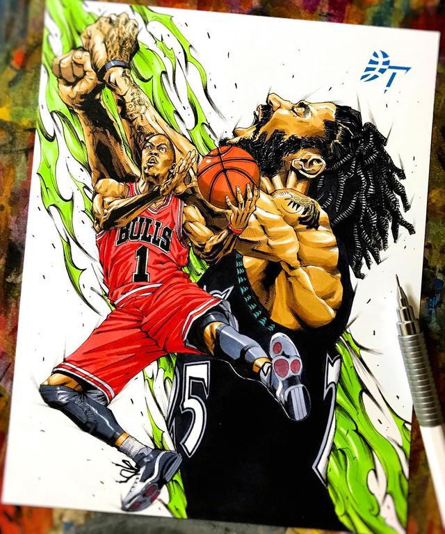 nba群星漫画 NBA全明星漫画集(14)
