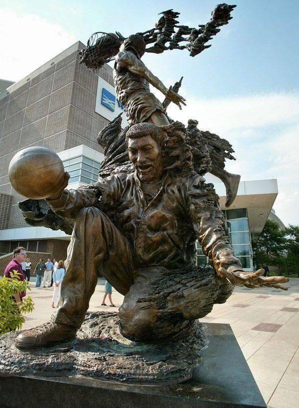 nba球星雕塑 NBA球星的雕像(11)