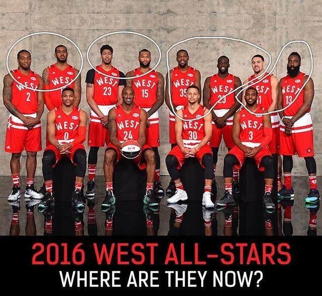 2016nba全明星球员图标 美媒晒2016年NBA全明星照(7)