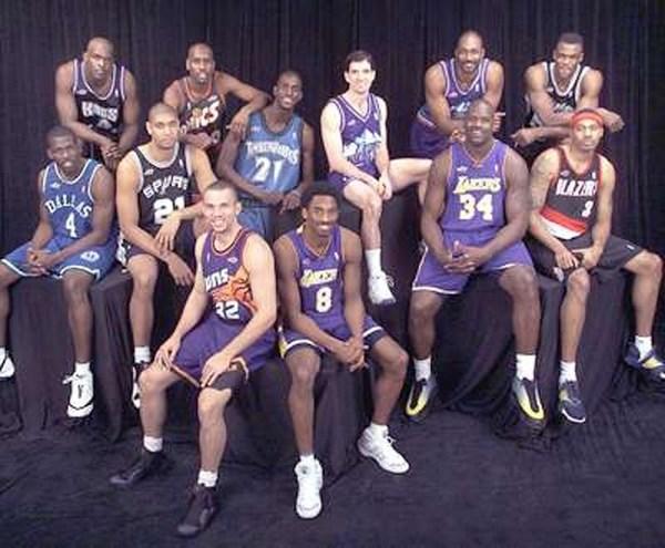 06年nba全明星合影 精心整理的历届NBA全明星球员合影(2)