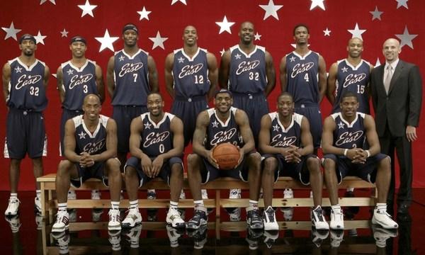06年nba全明星合影 精心整理的历届NBA全明星球员合影(15)