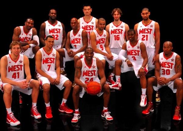 06年nba全明星合影 精心整理的历届NBA全明星球员合影(20)