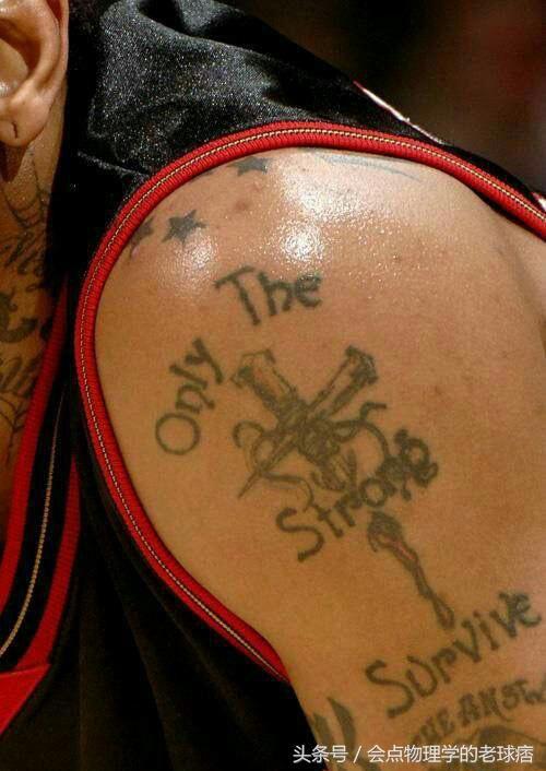 nba十字架纹身 经典的NBA球星纹身(4)