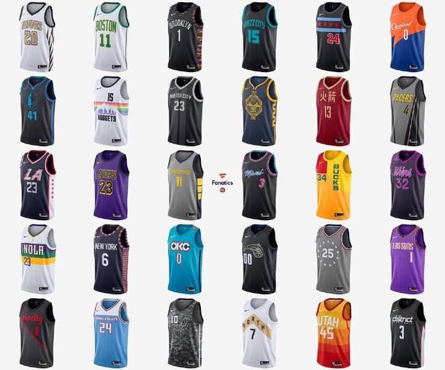nba各队球衣插画 NBA各队推出城市版球衣(1)