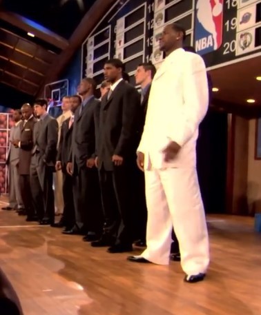 NBA官方晒2003年选秀大会现场照 青涩的绝代双骄(2)