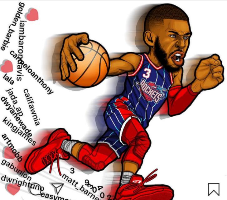 nba球星图画 一大波NBA球星插画送上(14)
