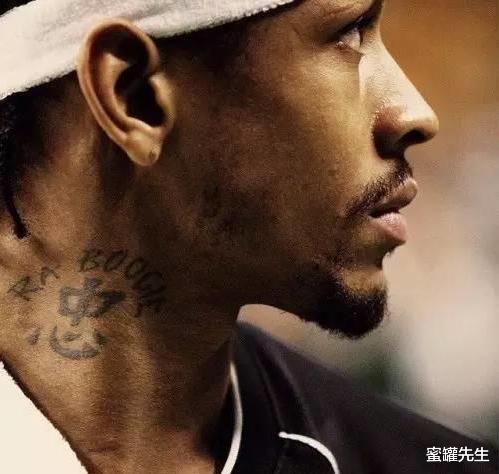 NBA球星中文纹身：钱德勒纹“钱得嘞”，艾弗森堪称最经典(6)