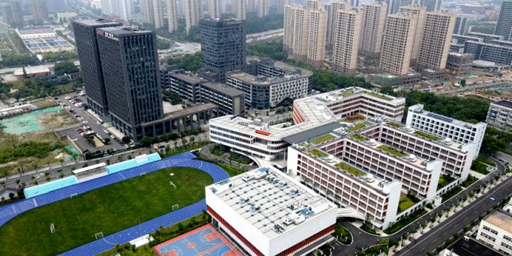 音乐厅篮球场排球场网球场都安排, 杭州这所高颜值高内涵的学校, 9月开始迎新(1)