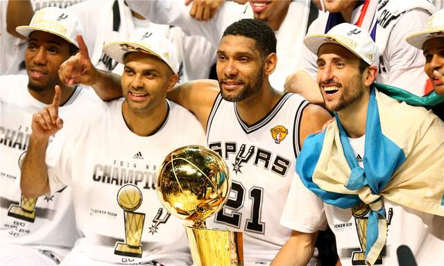 NBA历史上最幸运的5次夺冠：06年马刺上榜，榜首总冠军相当于白给
