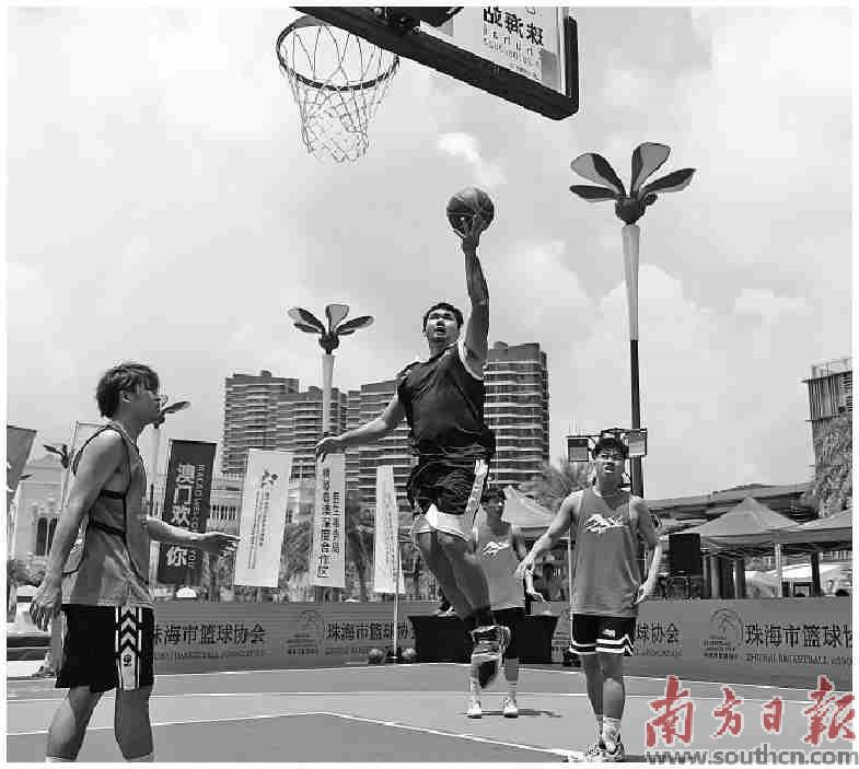 横琴上演 “篮球大战”(1)