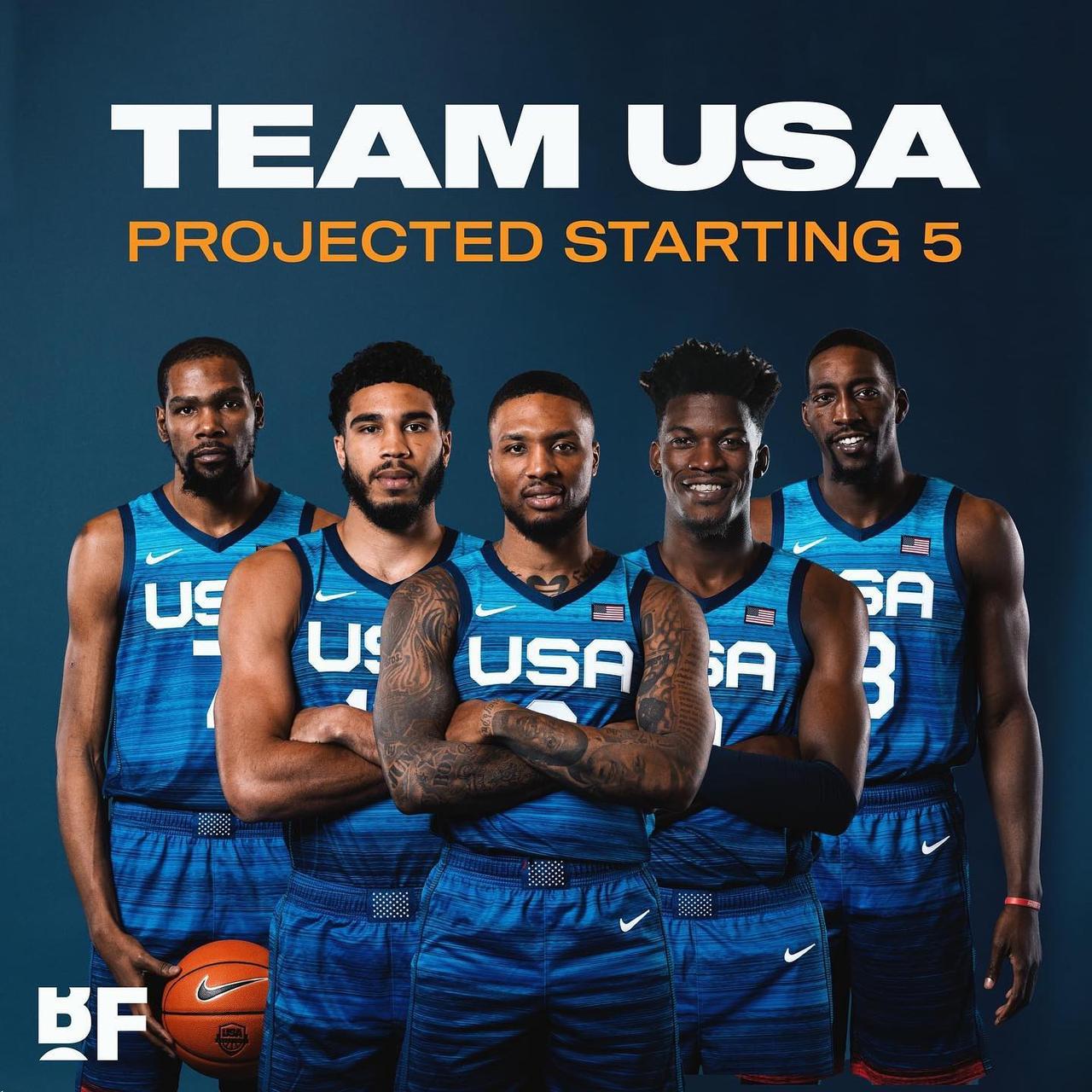 男篮世界杯，美国已招募6人：布里奇斯（篮网）、布伦森（尼克斯）、爱德华兹（森林狼