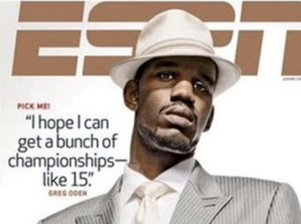 NBA十张最讽刺的杂志封面：奥登狂言拿15冠 詹姆斯已准备统治联盟(4)