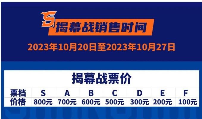上海男篮新赛季套票最低4500元&最高10500 揭幕战最低100&最高800(3)