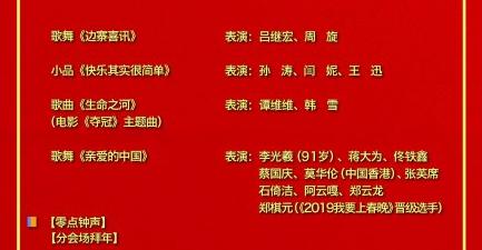 2020央视鼠年春晚，中国女排歌曲零点压轴，女神惠若琪遗憾落选(2)