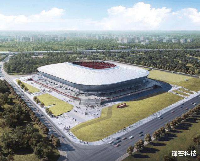 上海浦东足球场主体结构成型，总面积超13万平方米，创多项第一