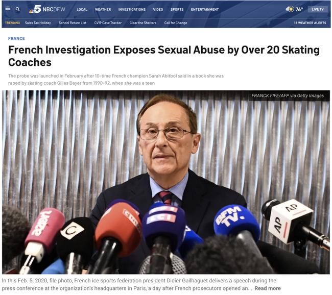 法国体坛爆出惊天丑闻 运动员遭受常年性暴力(1)