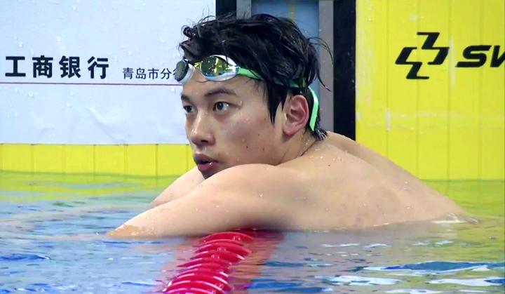 刚刚, 汪顺在全国游泳冠军赛上再获金牌(1)