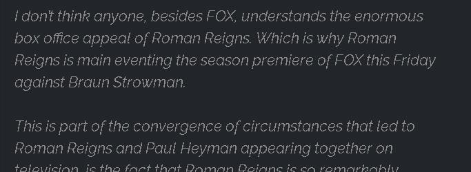 海曼暗示隆达·罗西已完成WWE续约，并对罗曼酋长有独到认识！(8)