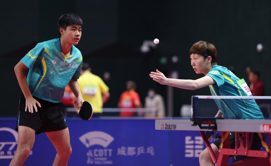 全运会乒乓球混双席位确定，王艺迪、陈幸同和顾玉婷皆无缘正赛(5)