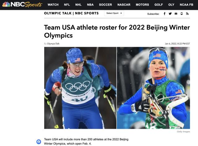外媒曝北京冬奥会美国运动员参赛人数：将超200人(1)