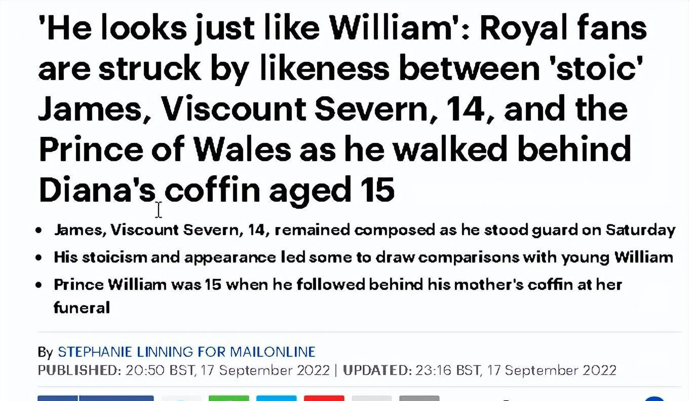 女王14岁孙子太帅了！网友将他比作年轻时的威廉，是乔治的好朋友(2)