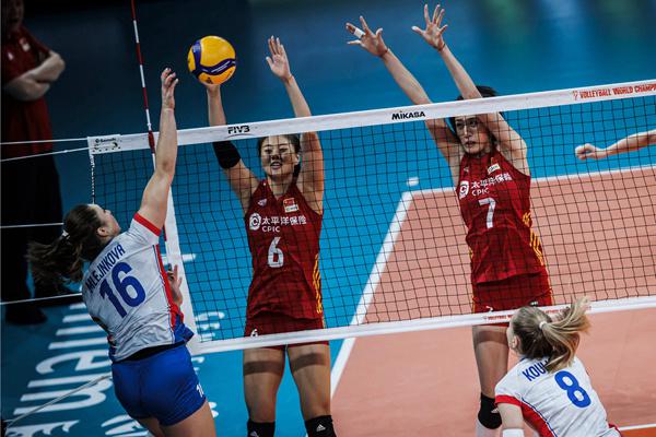 全力备战巴黎奥运会丨中国女排3:0捷克女排 取得世锦赛四连胜(2)