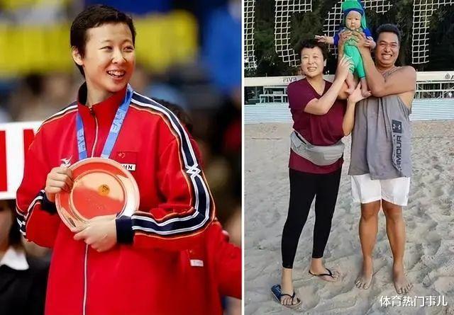 发福严重！44岁中国女排奥运冠军远嫁泰国生子，曾跪地给公婆洗脚(5)