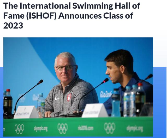 国际游泳名人堂公布2023名单 吴敏霞菲尔普斯入选
