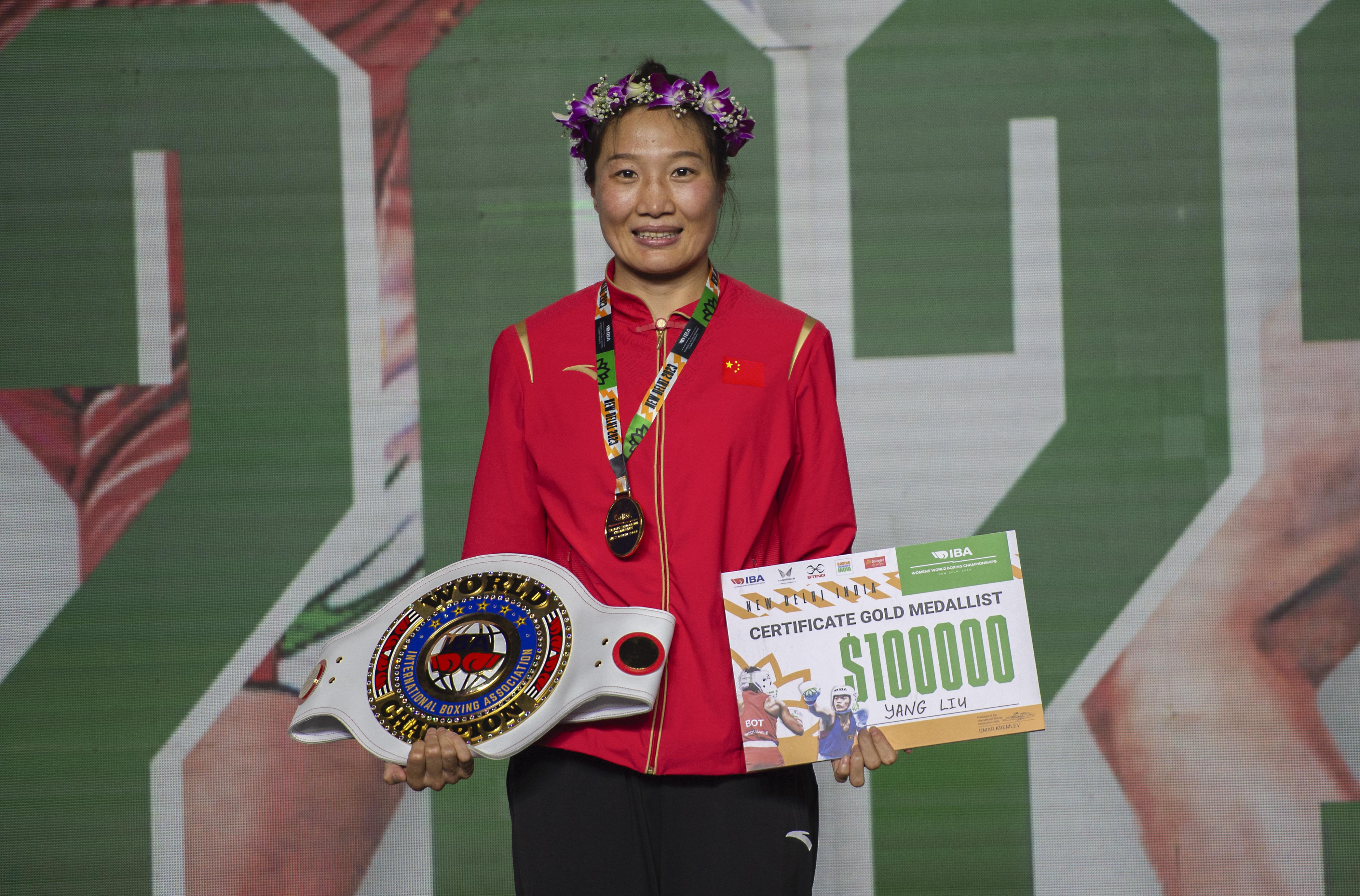 拳击——世界女子锦标赛：杨柳获63-66公斤级冠军(2)