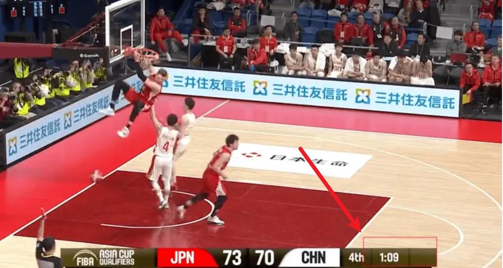 10秒去哪了？中国男篮选择前场发球 按规则确实要扣10秒