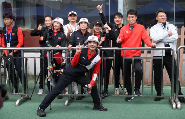 射箭世界杯赛上海站收官 中国女团首夺世界杯冠军(9)