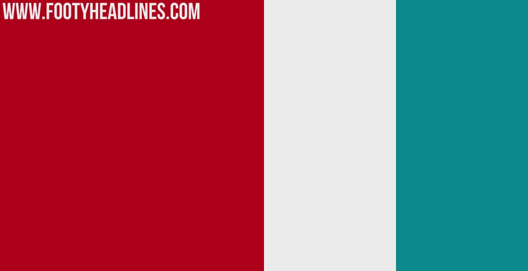 网传利物浦新赛季主场球衣配色: 红色、蓝绿色和白色(2)