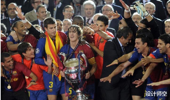 欧冠时代获得过三冠王的六支球队排排名，2008/09赛季的巴萨封王(7)