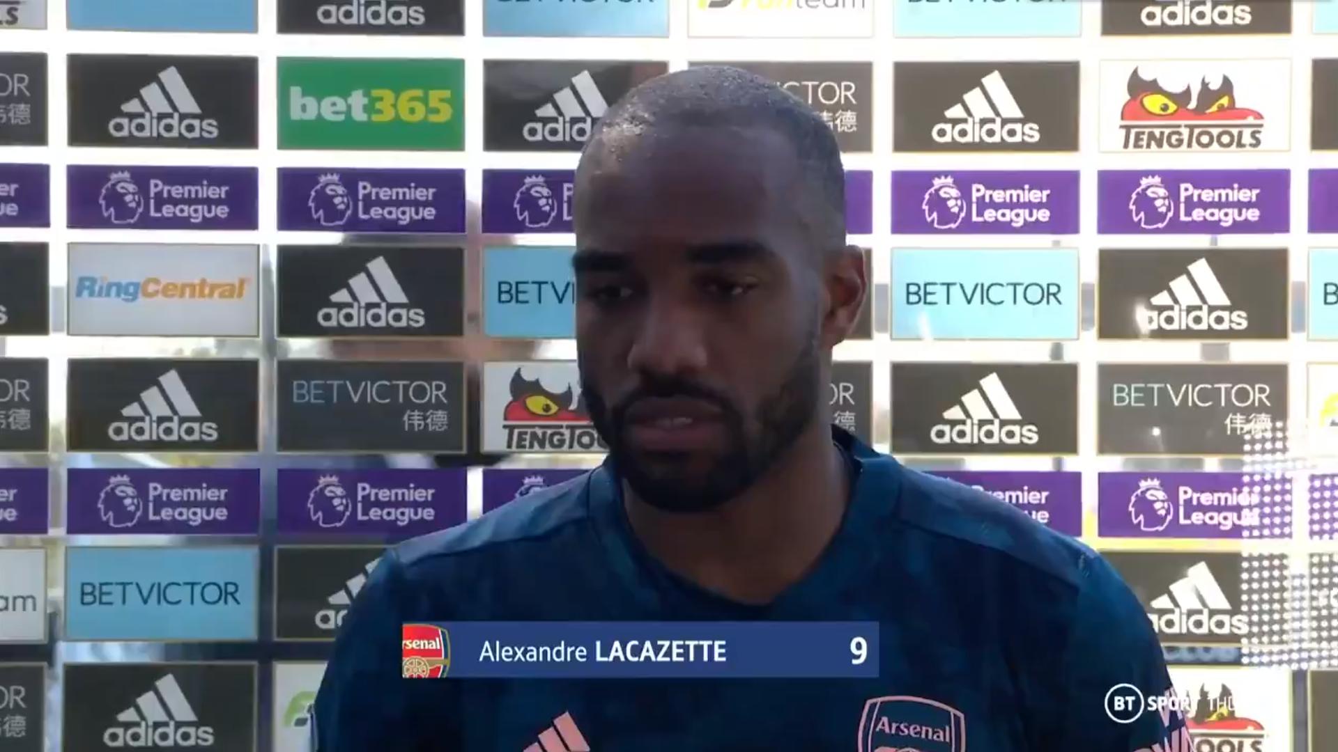 拉卡泽特: 我在阿森纳很开心, 希望能继续帮助球队不断提高