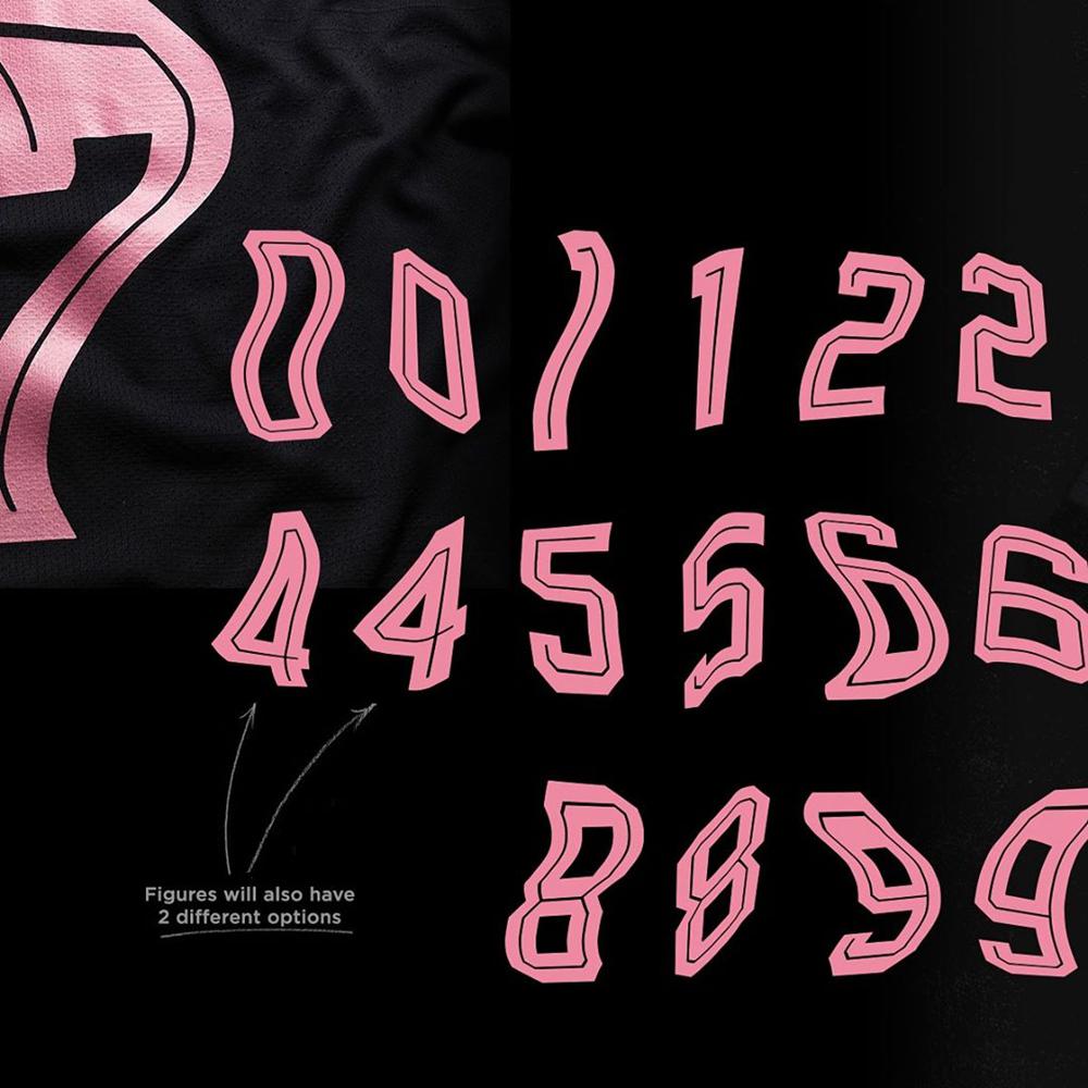 巴黎 欧冠 字体 艺术家Tyrsamisu为巴黎圣日耳曼打造特别版球衣印字(5)