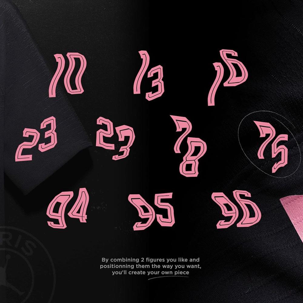 巴黎 欧冠 字体 艺术家Tyrsamisu为巴黎圣日耳曼打造特别版球衣印字(7)