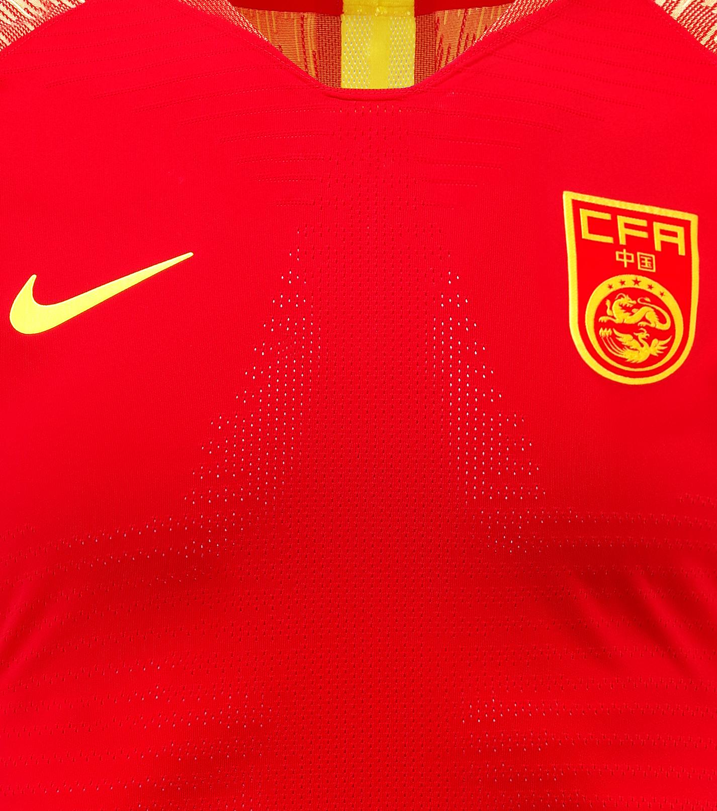 18年中超比赛服 Nike中国国家队2018主场球衣球迷版(6)