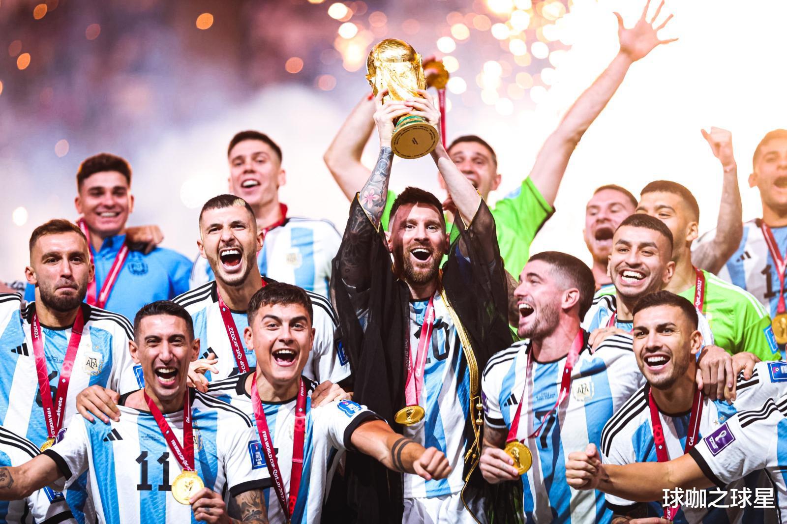 世界杯历史积分榜：五星巴西依旧榜首 四星德国紧随其后 新晋三冠王阿根廷升至季军(1)