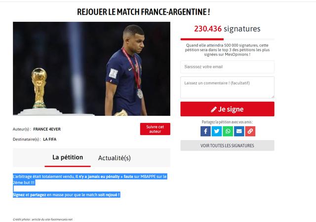 超100万阿根廷球迷请愿“法国别哭”