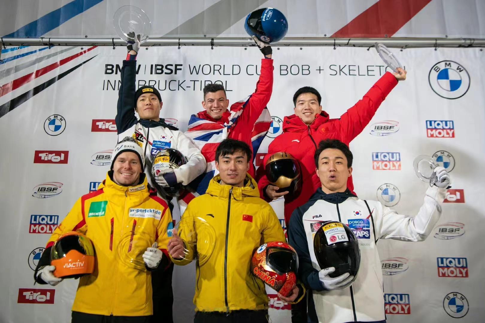 摘铜！陈文浩获中国钢架雪车第二枚世界杯奖牌(1)