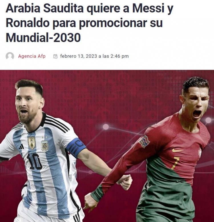 野心勃勃！沙特希望梅罗成为世界杯宣传大使 对抗母国申办世界杯(1)