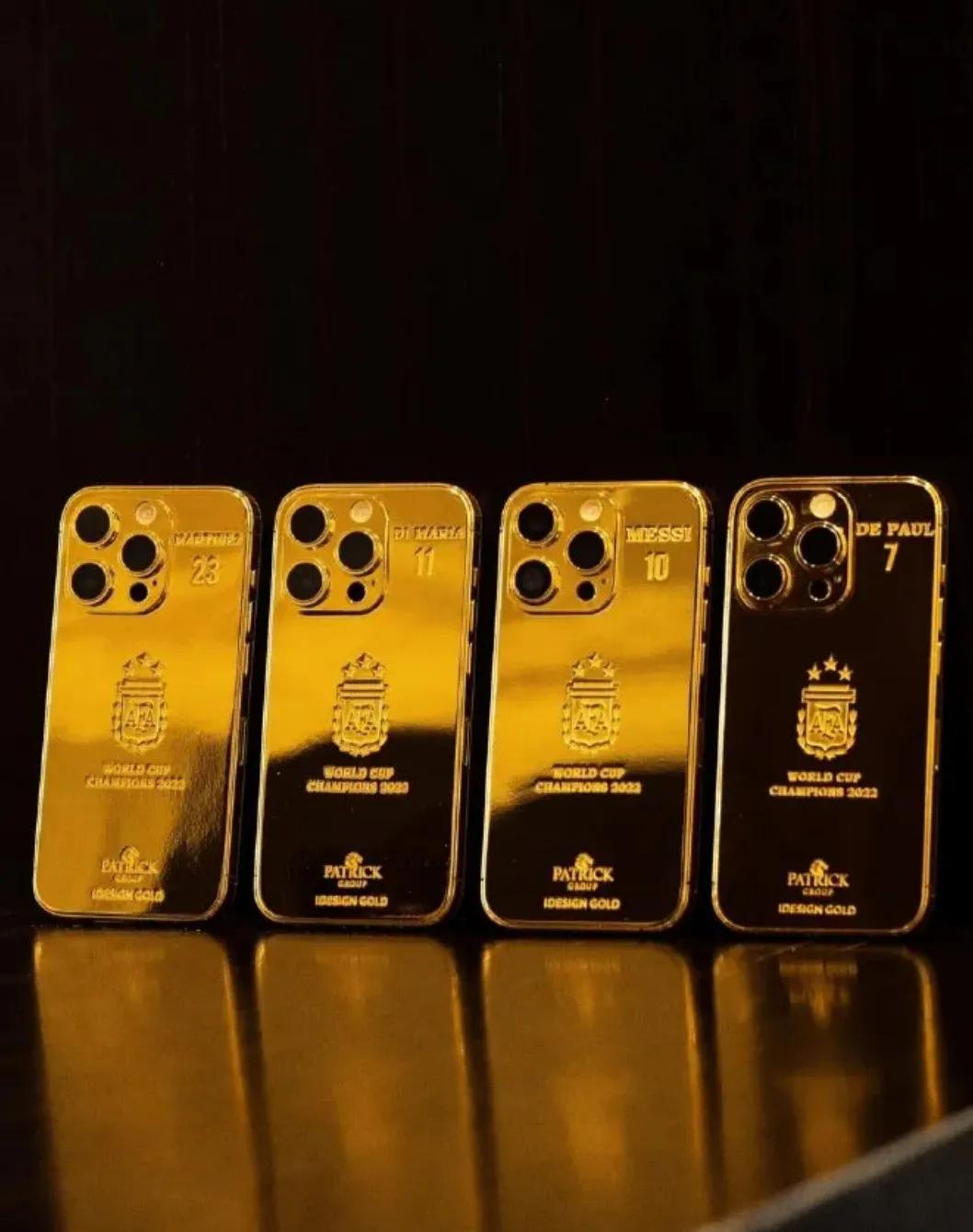 奢侈的礼物！近日，球王梅西斥巨资打造了35部黄金版的iPhone14手机，送给他(4)