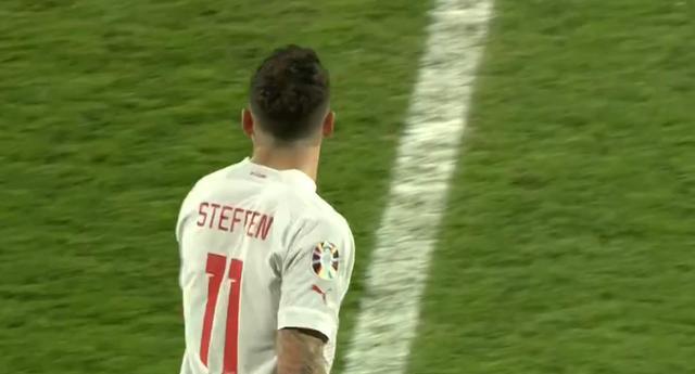 斯特芬30分钟戴帽，扎卡远射破门，瑞士5-0白俄罗斯取得开门红(5)