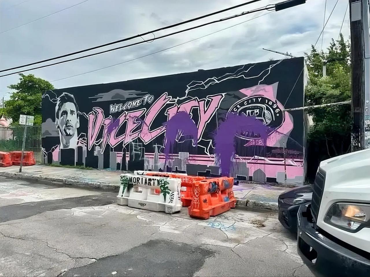 黑粉不分国界，梅西在迈阿密的壁画遭到黑粉破坏！

据美国媒体报道，梅西在迈阿密的