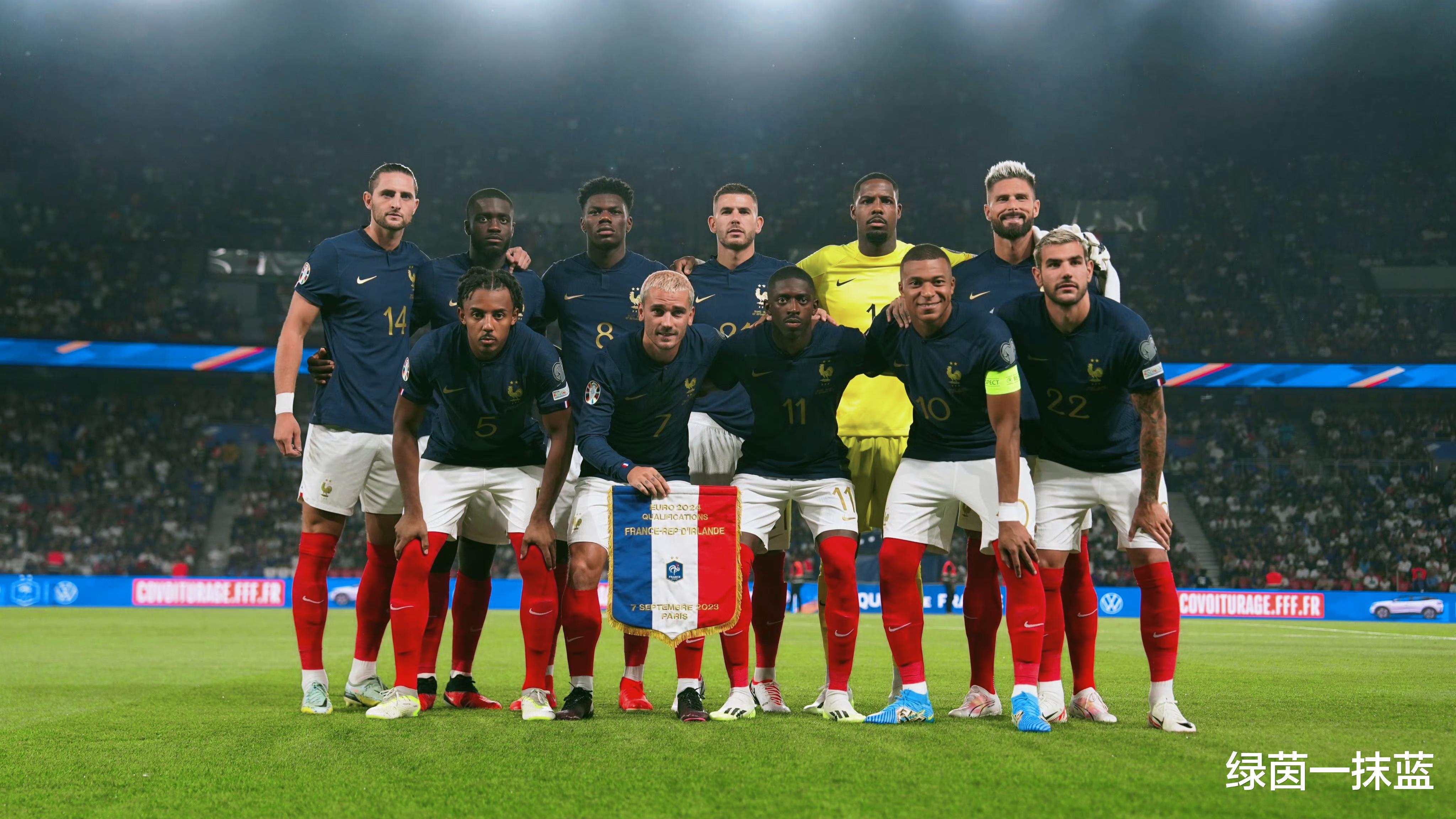 欧预赛法国2：0爱尔兰，法国5连胜领跑积分榜，法国实力独一档