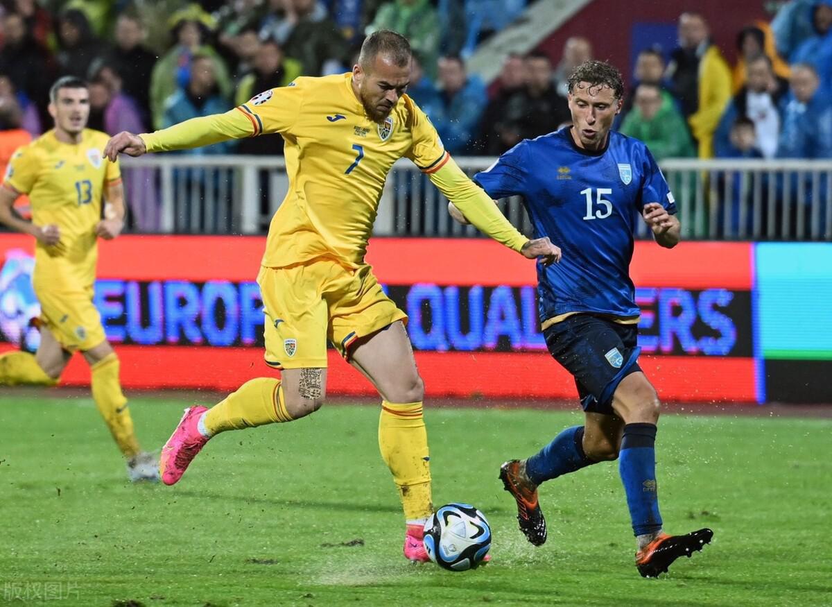 欧预赛，罗马尼亚VS科索沃，罗马尼亚主场遭遇平局大师科索沃。