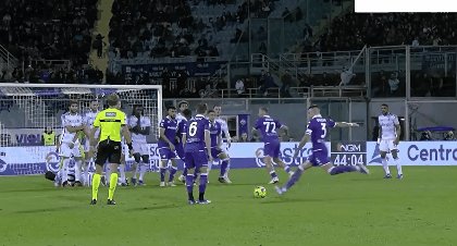 【意甲】佛罗伦萨0比1尤文图斯 米雷蒂攻入致胜球(2)