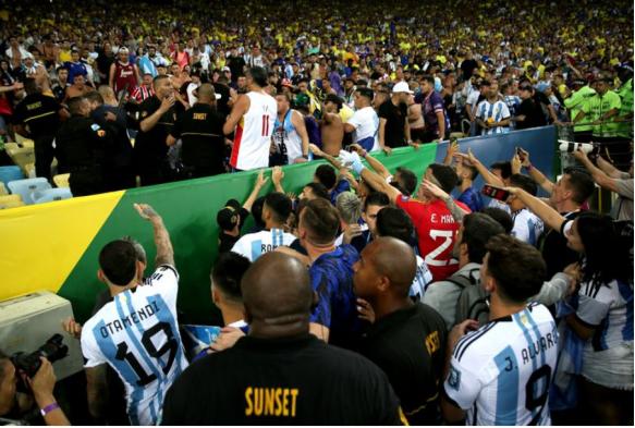 阿森纳、切尔西和托特纳姆热刺球星卷入巴西vs阿根廷球迷(1)