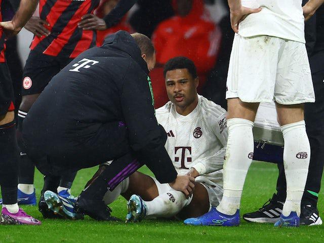 拜仁慕尼黑边锋格纳布里因伤缺席与曼联的欧冠比赛(1)